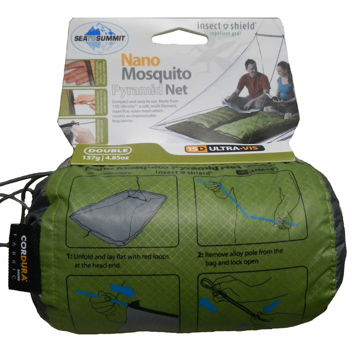 Best Sale ???? Sea To Summit Nano Mosquito Pyramid Net Insect Shield - Double ⭐ - Image 2